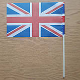 Прапор Великобританії 23х13, 5 см на палочці, фото 2