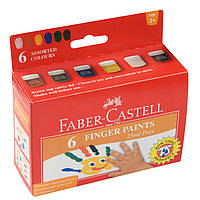 Пальчикові фарби Faber-Castell, 6 кольорів по 25 мл