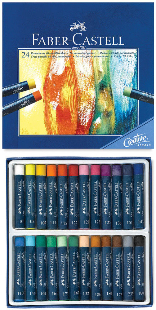 Пастелі олійні Faber Castell 24 кольори "Goldfaber"