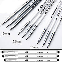 Набір пензликів для розпису №0 (5шт)