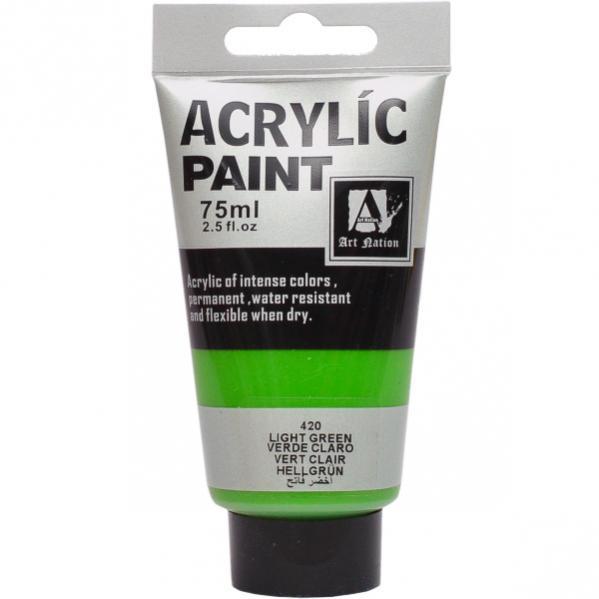 Акрилова фарба "ACRYLIC" 75 МЛ колір «LIGHT GREEN»
