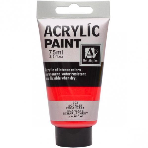 Акрилова фарба "ACRYLIC" 75 МЛ колір «SCARLET»