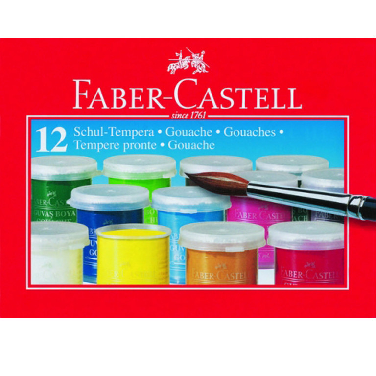 Фарби гуашеві Faber Castell 12 кольорів 15 мл., фото 1