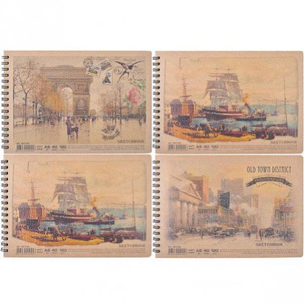 Альбом A5 KRAFT 40 аркушів, 120г / м², спіраль