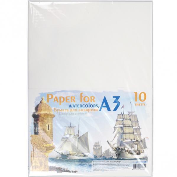 Папір для акварелі А3 10 аркушів, 200г / м²