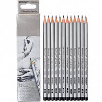 Набір простих олівців MARCO мікс 12 штук