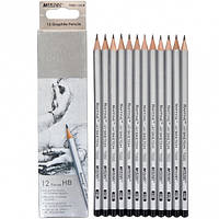Набір простих олівців MARCO Raffine 12-HВ