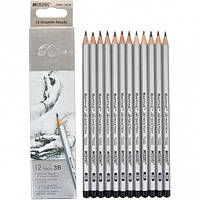 Набір простих олівців MARCO Raffine твердість 3В
