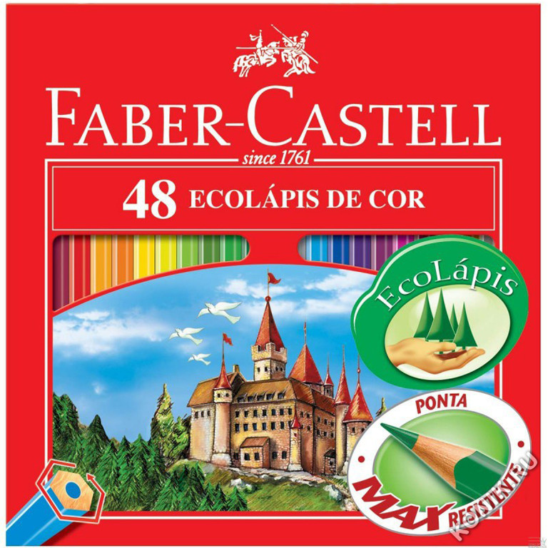 Набір кольорових олівців Faber-Castell 48 кольорів. з точилкою