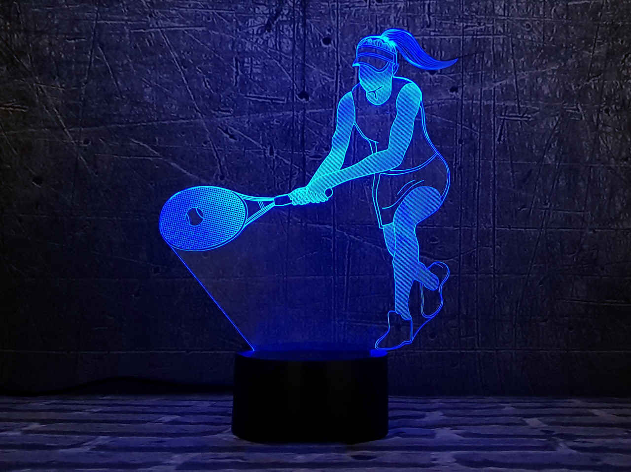 3D світильник-нічник "Тенісистка" подарунок