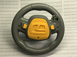 Кермо сіре для дитячого електромобіля джип