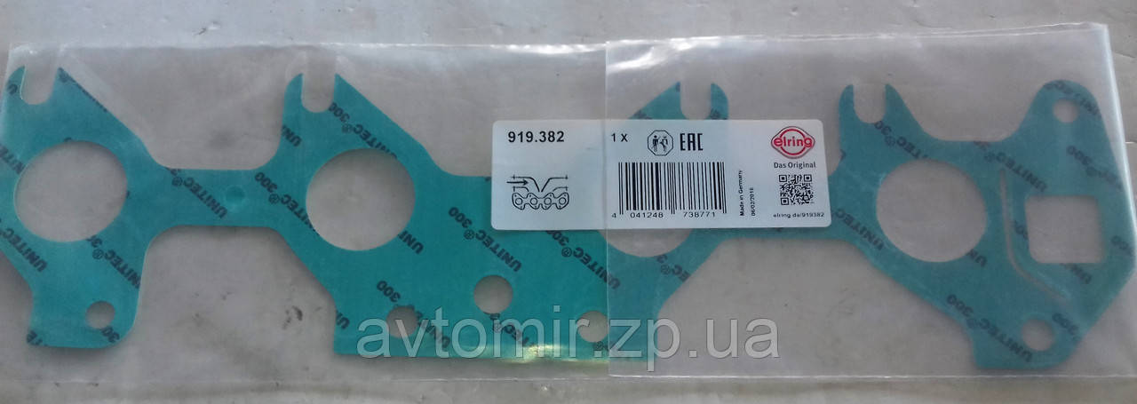 Прокладка впускного колектора Ланос, Lanos 1.5 Elring 919.382\ 96183118