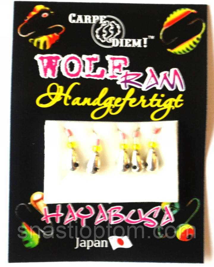 Вольфрамова мормишка Carpe Diem Крапля з лисою кр. №18 5шт Silver 3mm 0,4g 028-030-1