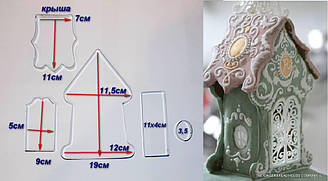 Набір вирубок для пряників Чарівний будиночок