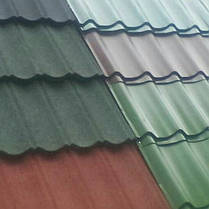 Металочерепиця "Арсенал 0.4 мм", полімерне покриття глянець Китай, фото 3