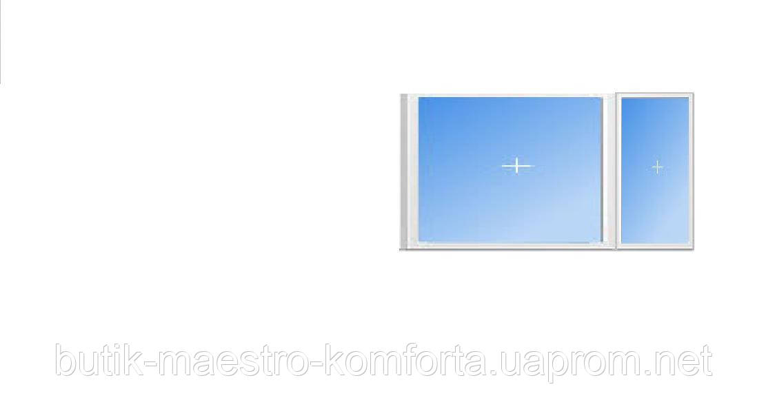 Вікно металопластикове ALMplast 2.57*1.95