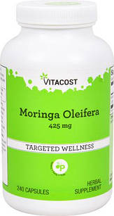 Морінга Оливна Moringa Oleifera Vitacost, 425 mg, 240 капсул