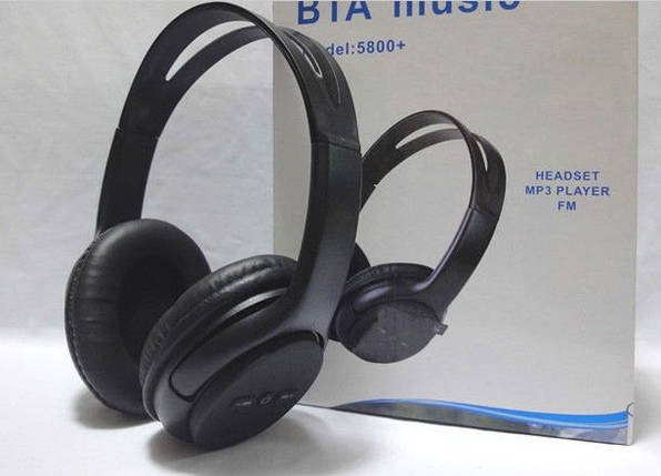 Bluetooth навушники з мікрофоном MP3 BAT-5800E бездротові наголовні, фото 2