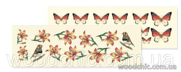 Двусторонний лист  WOODchic "Метелики"