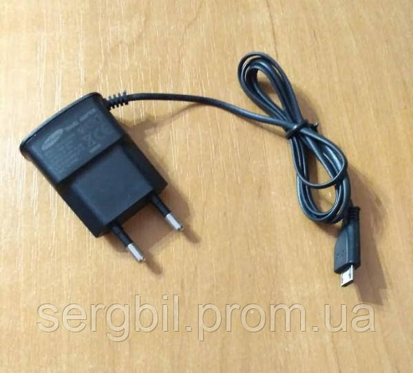 MicroUSB зарядка / блок живлення 5В/0,1 А, піт. 220В чорний, з проводом 50см Samsung
