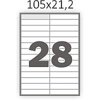Матовая самоклеющаяся бумага А4 Swift 100 листов 28 наклеек 105x21,2 мм (арт. 00727)