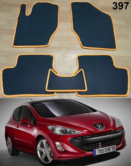 Килимки ЕВА в салон Peugeot 308 I '07-13