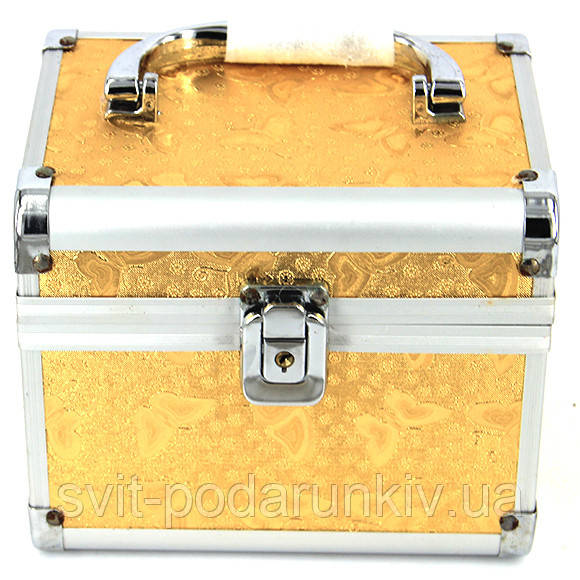 Скринька для прикрас і косметики велика метелики золотиста S8151-3, фото 1