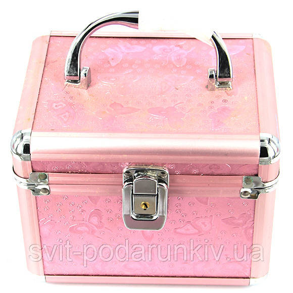 Скринька для рукоділля велика метелики рожева S8151-3, фото 1