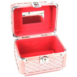 Скринька для рукоділля скриня скриня середня рожевий ромб S8152-2