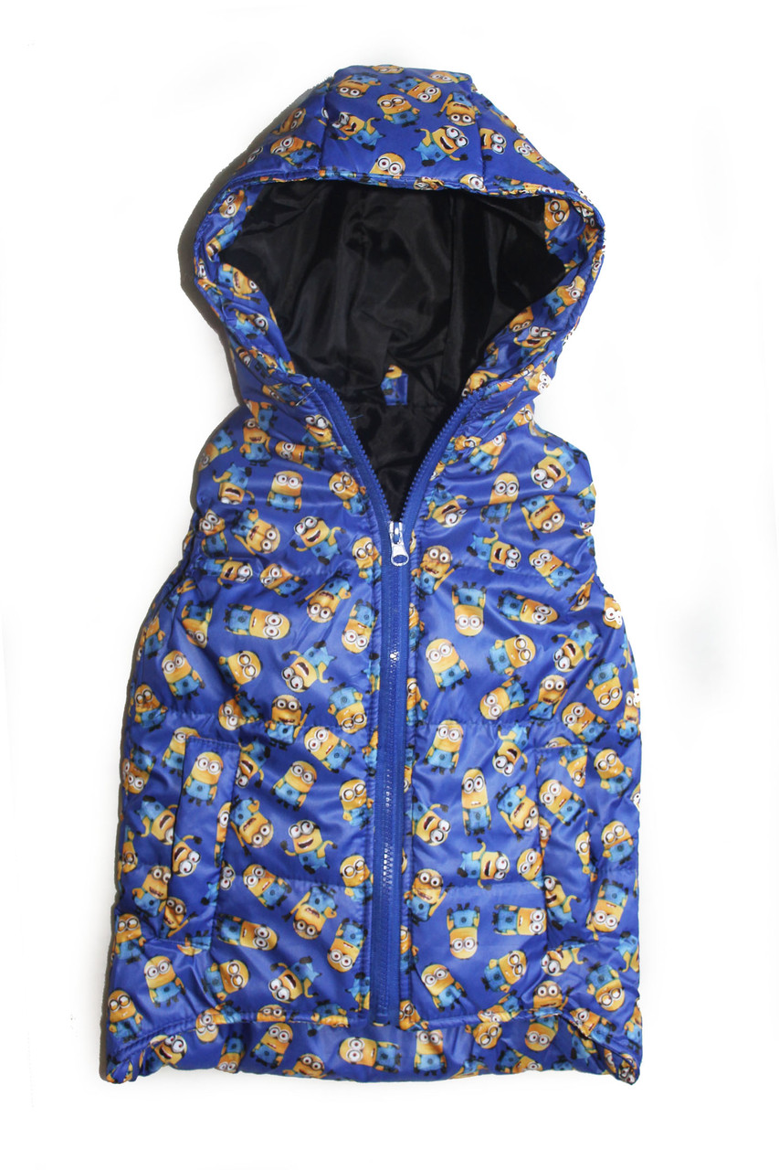 Дитяча жилетка на хлопчика "Минйоны" 92-110, фото 1
