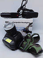 Налобний ліхтар акумуляторний Bailong BL-6919B XPE акумуляторний