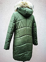 Зимове стьобане пальто для дівчинки 118-135, фото 2