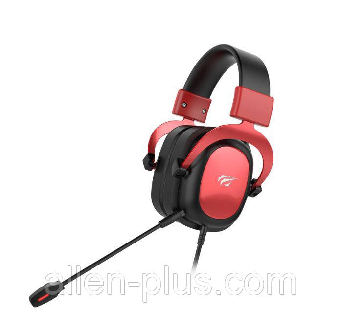 Навушники ігрові ПРЕМІУМ з мікрофоном HAVIT HV-H2002D PROFESSIONAL GAMING, jack 3.5 mm, black-red, фото 1