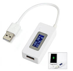 USB тестер напруги, струму, ємності KCX-017 з дисплеєм