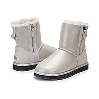 Женские угги на змейке UGG Australia Double Zip Classic (White) 36 размер