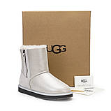 Жіночі уги на змійці UGG Australia Double Zip Classic (White) 36 розмір, фото 2