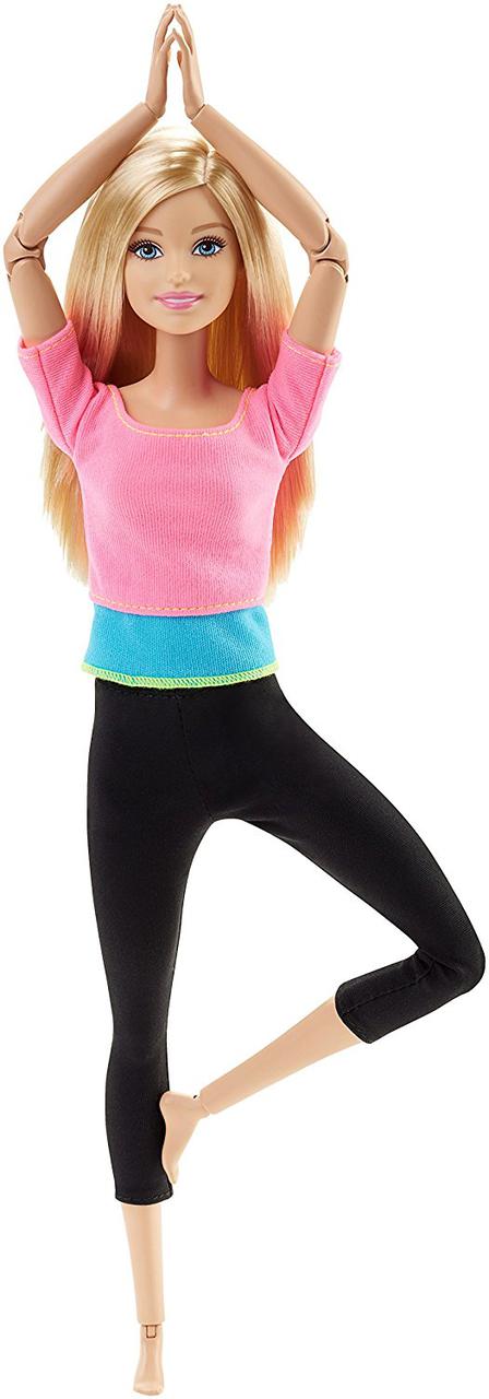 Лялька Барбі серія Безмежні руху Блондинка Рожевий топ Barbie Made to Move Pink Top