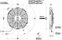Вентилятор Spal 12V, витяжний, VA11-AP7/C-57A, фото 2