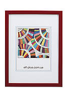 Рамка 10х15 з пластику - Червоний металік - з склом