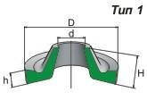 Грязесъемники резиновые для штоков по ГОСТ 24811-81