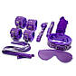 Фіолетовий BDSM набір для рольових садово-мазо ігор 7 предметів, фото 6