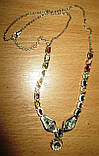 Срібне Яскраве кольє з турмалінами, фото 8