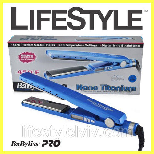 Праска, плойка для волосся Babyliss PRO Nano TITANIUM