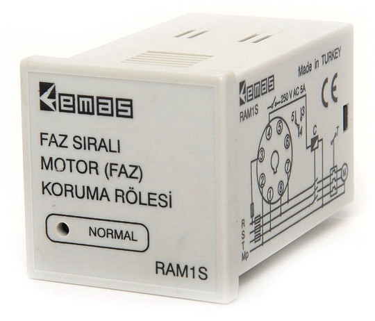 Реле захисту двигуна (контролю фаз) EMAS 3х380В AC, фото 1