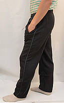Штани чоловічі зимові спортивні XL — 5XL Штани теплі Ao Longcom Чорний колір, фото 3