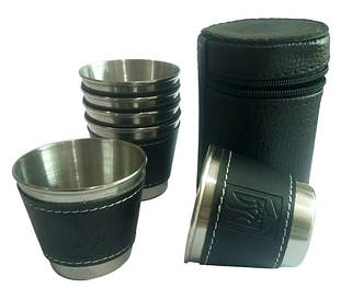 Набори стаканів та чарок металеві