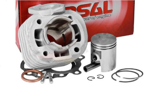 Циліндр у зборі для скутерів 50 см3 Aprilia Yamaha Zipp Benelli Benzer Ferro Kingway Malaguti MBK Romet