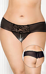 Жіночі стринги - G-string 2433, Plus Size, чорні
