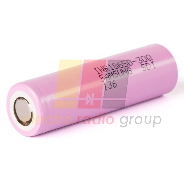 Акумулятор літій-іонний Samsung 18650 30Q, 3.7 V 3000 mAh (без захисту)