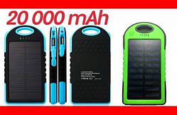 Power Bank 20000 Solar 2 USB Led сонячна батарея кухар банк заряджання